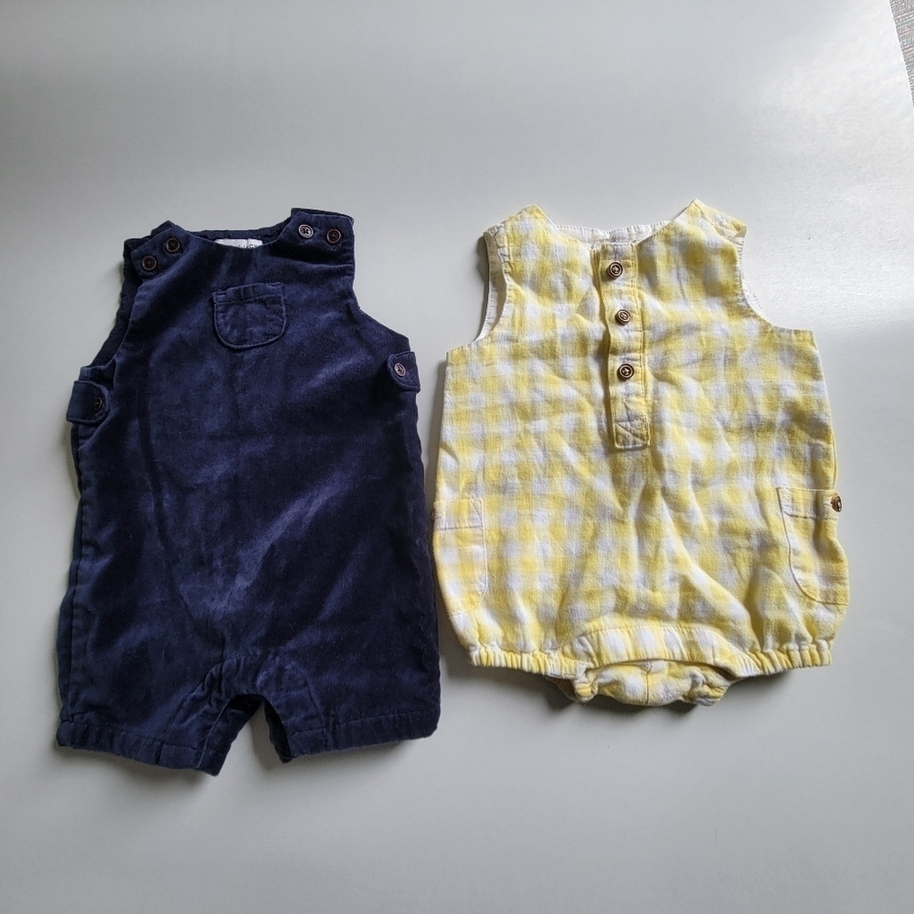 Janie And Jack Set Of Two Baby Rompers.